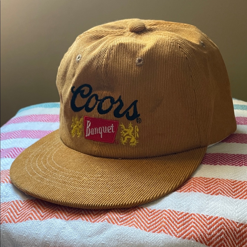 Coors Banquet Tan Corduroy Cap